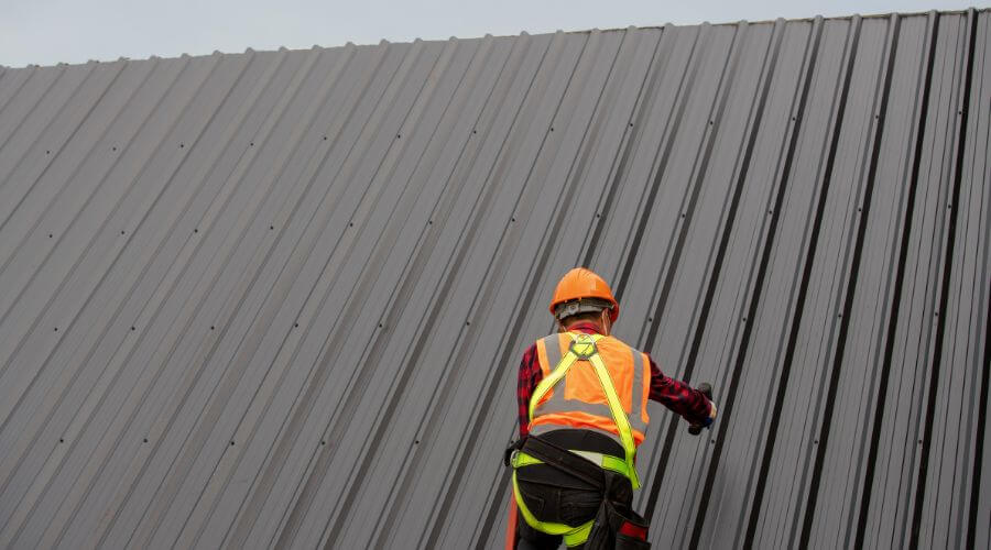 Professional metal roof installation services in Canton, KS